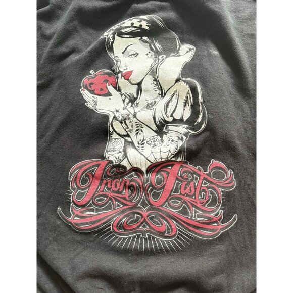 Iron First Cardigan Snow White Girls XL Sweater Black Apple Rare - Picture 2 of 9